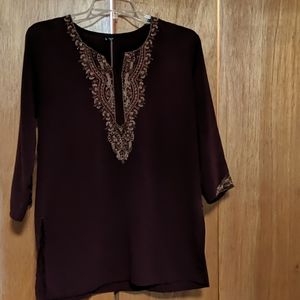 Embroidered top